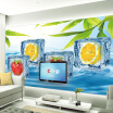 Custom Photo Wallpaper 3D Stereo Fruit Ice Cubes Large Mural Wallpaper Living Room TV Backdrop Wallpaper Murals Modern Pictures