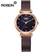 ROSDN Brand Women Wrist Watch Rose Gold Mesh Strap Womens Watches Top Luxury Fashion Casual Quartz Watch 5ATM Waterproof