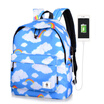 Starry girl student USB charging the leisure Korean style campus Backpack