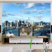 Custom Photo Wall Paper 3D Living Room TV Background Wall Decor Painting New York Cityscape Mural Wallpaper Bedroom