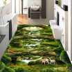 Free Shipping restaurant kitchen flooring painting Fantasy Forest Creek self-adhesive PVC floor wallpaper mural 250cmx200cm