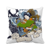 Japan Kimono Woman Samurai Sword Square Throw Pillow Insert Cushion Cover Home Sofa Decor Gift