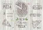 Custom board wallpaper Western style pizza theme restaurant wallpaper cake wallpaper coffee leisure bar large mural