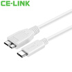 CE-LINK Type-C Micro usb30 Hard Drive Data Cable for Mac Connect HDD Black 1 meter 1146