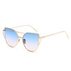Cat eye sunglasses Best Hot Fashion Brand Sunglasses Colorful Women Glasses metal Cat Eye Sun Glassesfor Male Mirror Female