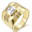 23CT Size 8 To 15 Jewelry Ruby Topaz Emerald Amethyst SapphireGarnet Zircon stones 10KT Mans Gold Plated Ring Wedding Gift