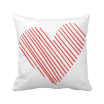 Heart Red Sketch Valentines Day Square Throw Pillow Insert Cushion Cover Home Sofa Decor Gift