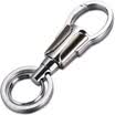 Zobo Car Keychain Simple Parent Ring Double Keyring Keyring ZB-908 Silver Car Ornament Gift Birthday Gift