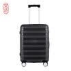 Beijing made PP zipper trolley case board box universal wheel suitcase 20 inches midnight ash