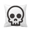 Classical Skeleton Chat Emoji Square Throw Pillow Insert Cushion Cover Home Sofa Decor Gift