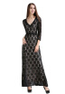 Womens Floral Lace 23 Sleeves Long Bridesmaid Maxi Dress