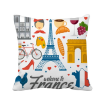 National Flag Architecture France Square Throw Pillow Insert Cushion Cover Home Sofa Decor Gift