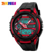 Men Sport Watch Analog & Digital Dual Time Lcd Alarm Stopwatch Waterproof Rubber Band Wrist Watch