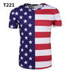 New Mens World Cup Soccer Print T-shirt Short Sleeve Casual Sweatshirt Football Memorial T-shirt Sports Fitness Exercise