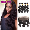 Brazilian Body Wave With Closure 13x4 Full Ear To Ear Lace Frontal Closure With Bundles Brazilian Hair Weave Bundles With Closure