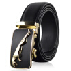 New Hot Men Automatic Buckle Designer Pants Leather Waist Belts Business Cowskin And Luxury -Black