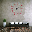 3D Wall Clock Frameless Modern Mirror Metal Large Wall Stickers Clocks Wall Watches Room Home Decorations
