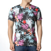 Mens Fashion Painting O-Neck Short Sleeve T-shirts