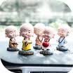 Guangyin handyin handmade car decoration car supplies fashion cartoon shaking head small monk car decoration craft gift calm