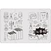 Kinbor handbook book A6 protective cover transparent EVA envelope with hand account book squint eye DTB66106