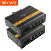BOYANG BY-GG208AB industrial grade fiber optic converter Gigabit two light eight single mode single fiber Ethernet switch with power supply DC12 58V without module