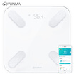 Yunmai YUNMAI Lightweight mini2T white smart body fat scale electronic scale fat scale weight scale 24 item body data Bluetooth connection light APP control