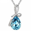 Water Drop Necklace Pendants Crystal from Austrian Elements Women High Quality Necklace Fashion Jewelry 8315
