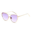 Cat eye sunglasses Best Hot Fashion Brand Sunglasses Colorful Women Glasses metal Cat Eye Sun Glassesfor Male Mirror Female
