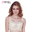 Urban beauty bra anti-light adjustment to gather deep V bra sexy lace thin section C cup bra 095948 light blue 3475C cup