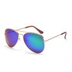 Classic Aviator Sunglasses UV400 Silver Frame with White Lenses