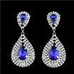 Luxury crystal 100 AAA zircon dangle drop Earring brincos for women Jewelry e1088