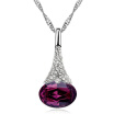 Waterdrop Pendants Crystal from Austrian Elements High Quality Crystal Necklace Women For Wedding 8422