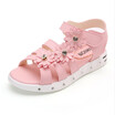 Kids Flower Beach Sandals Girls Princess Shoes Children New Flower Anti-Slipper Roman Sandals 3 Color Size 27-37