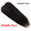 NamiHair Wholesale Price 4x4 Lace Closure Brazilian Virgin Human Straight Hair Free Part Middle Part Three Part Remy Human Hair