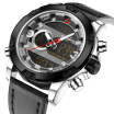 Naviforce Luxury Men Led Sports Watches Mens Army Military Leather Strap Wrist Watch Quartz Clock Relogio Masculino