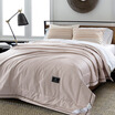 Kang Xin is the core of cotton skin-friendly breathable summer cool thin quilt cotton satin fabric washable blue gray 200230cm
