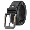 Goldlion new mens pin buckle belt casual simple mens belt mens new belt MPC81016-2291 black - elegant models 125-130CM