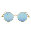 Vintage Women Steampunk Sunglasses Brand Design gold&black sun glasses vintage round circle men glasses UV gafas de sol
