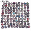 50 pcs Pieces Wholsale 18mm Round Jewelry Round Metallic Diamond Clasp Snap Fit Snap Button Bracelet Bangle Necklace