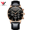 NIBOSI Famous Brand Watches Men Leather Band Fashion Luxury Full Steel Clock Quartz Wristwatch Male Watch Relogio Masculino Casual