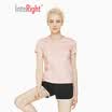 INTERIGHT Short Sleeve Womens Water Soft Cotton Round Neck Short Sleeve T-Shirt Light Blue M