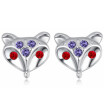 High Quality Austrian Crystal Jewelry Fox Earrings For Women Vintage Fashion Accessories Valentines Day Gift Stylish 28414