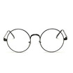 Cheap small round nerd glasses clear lens unisex gold round metal frame glasses frame optical men women black Eyeglasses Frames