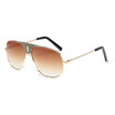 LIKEUS Luxury men sunglasses casual fashion eyewear Summer beach metal turtles personality cross-beam retro sunglasses