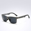 Unisex Polarized Sunglasses with Aluminum Frames