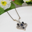 New Arrived Floral Necklace Turkish Antique Gold Plating Hollow Out Flower Heart Pendant Necklaces Bohemia Women Festival Gift