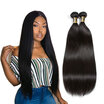 YAVIDA Hair Malaysian Straight Hair Weave 2 bundles Malaysian Virgin Hair Straight Natural Human Hair Extensions