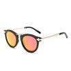 LIKEUS Retro Round Coating Sunglasses Polarized Women Brand Designer Vintage Sun Glasses Woman Metal Arrow Polarized Sunglasses