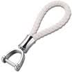 Zobo genuine car key chain 360 degree rotating double key ring braided rope key pendant ZB-901 white car ornaments gift birthday gift