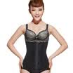 Aibo fit belly body sculpting body underwear maternal twilight with plastic case M105 black XL